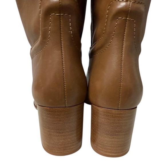 Alexandre Birman Brown Leather Heeled Knee High Boots Women Size EU 41 - Picture 7 of 12